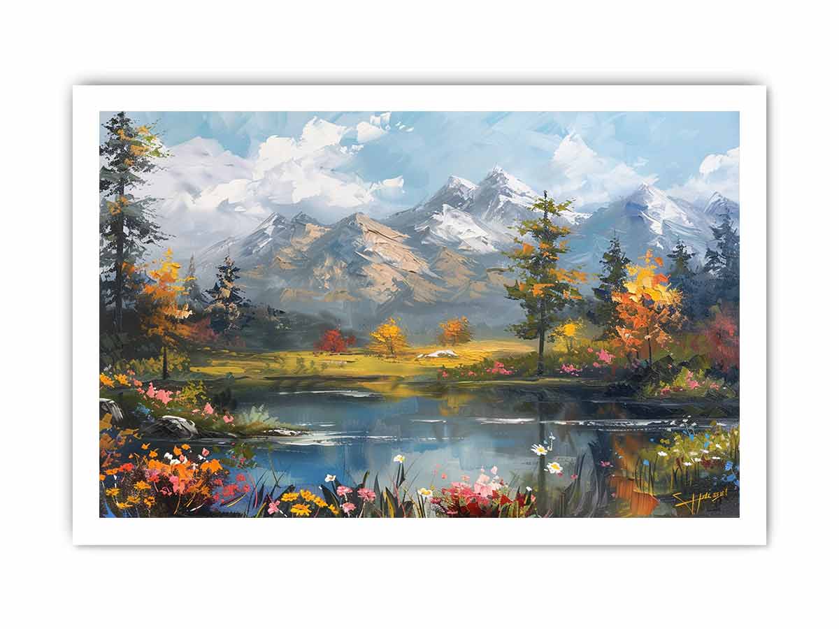 Autumn Landscape Canvas Painting