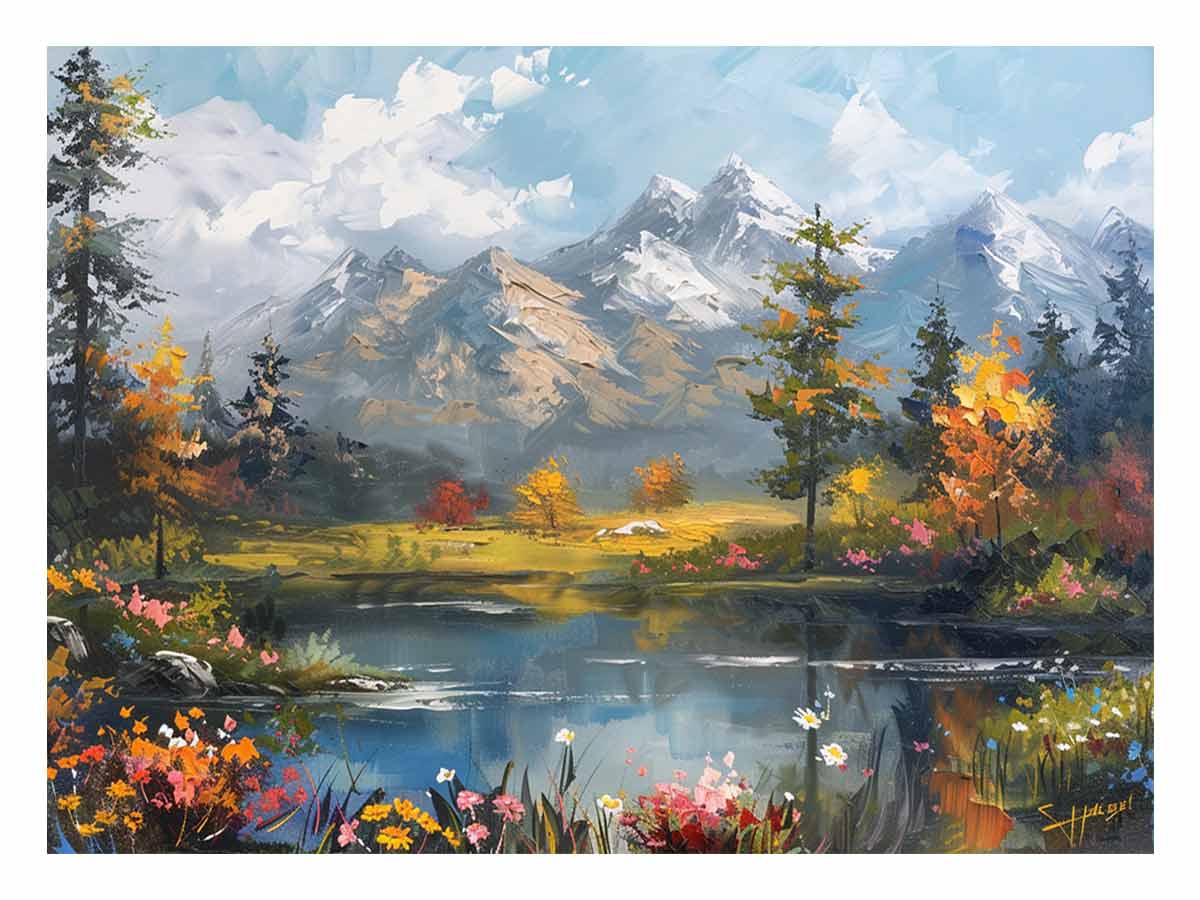 Autumn Landscape Canvas Painting
