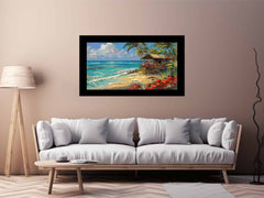 Beachside House Canvas Painting