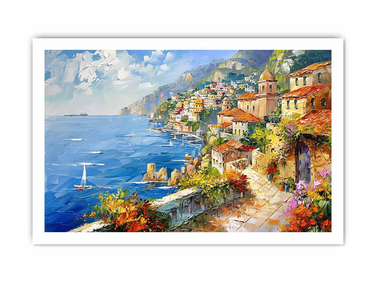 Mediterranean Beach Canvas Print