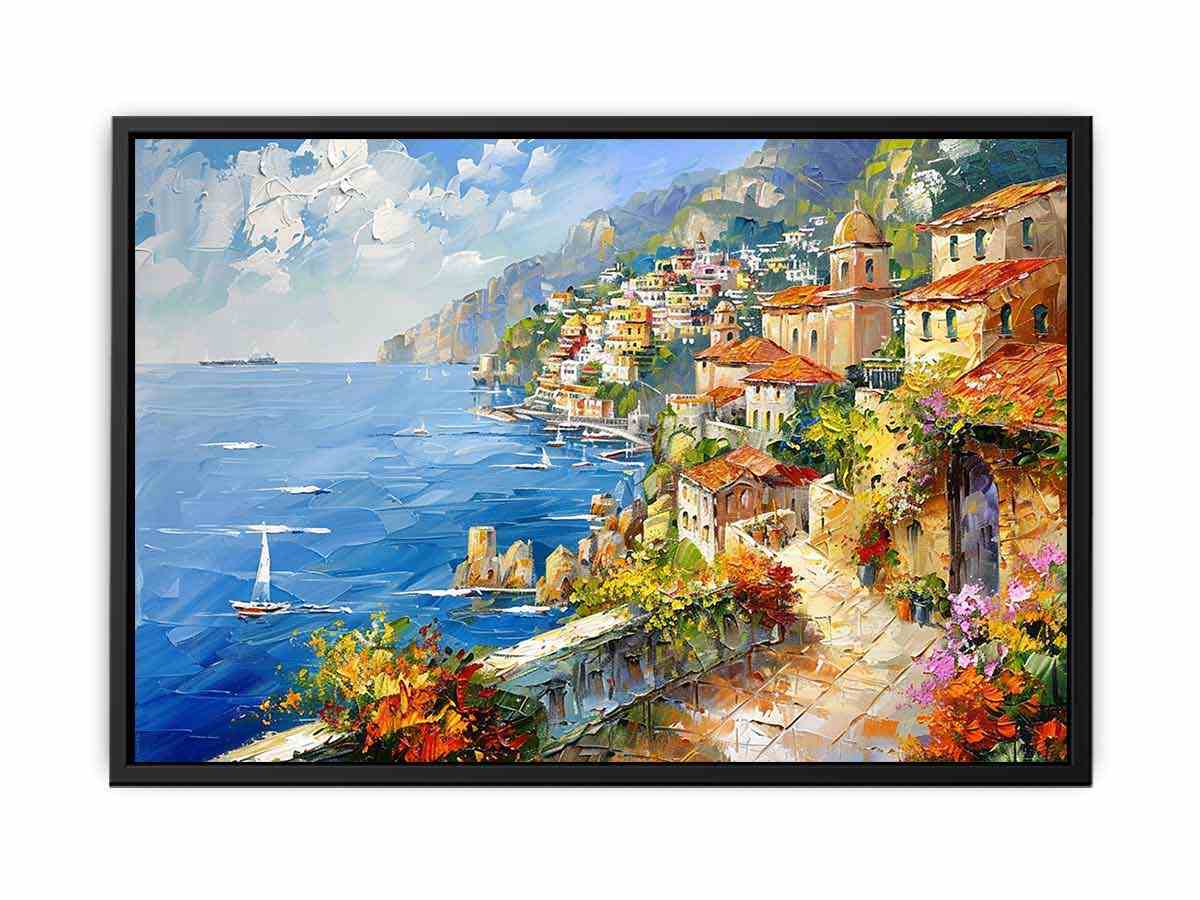 Mediterranean Beach Canvas Print