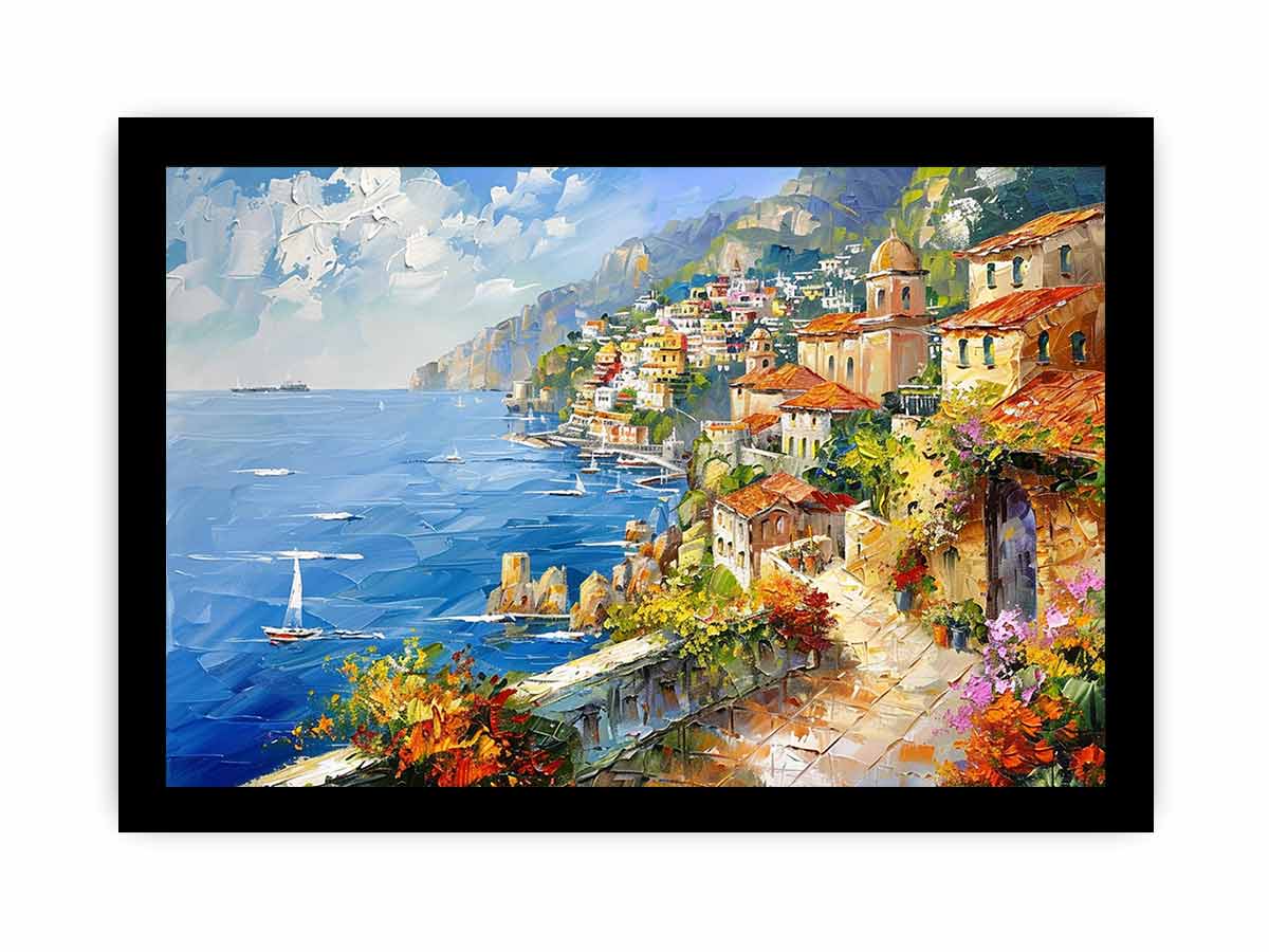 Mediterranean Beach Canvas Print