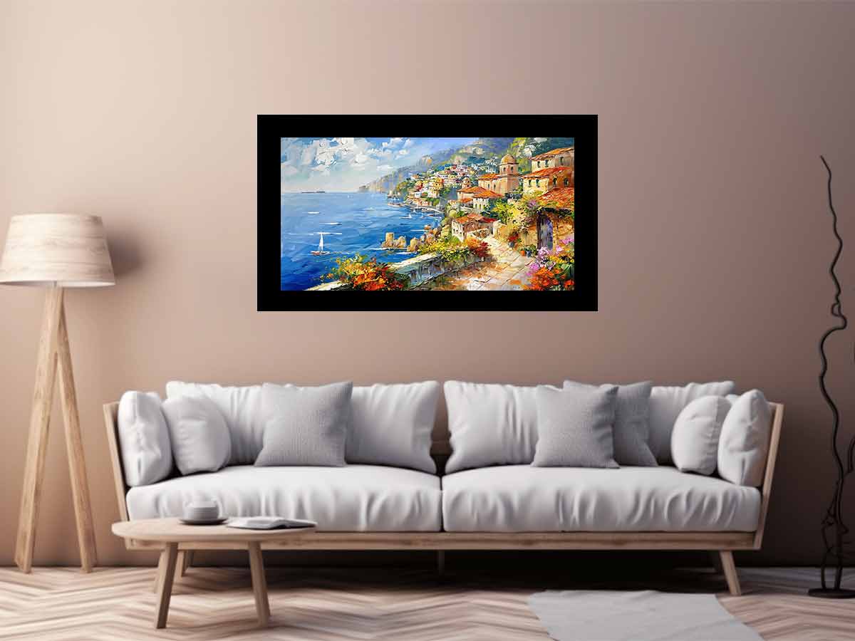 Mediterranean Beach Canvas Print