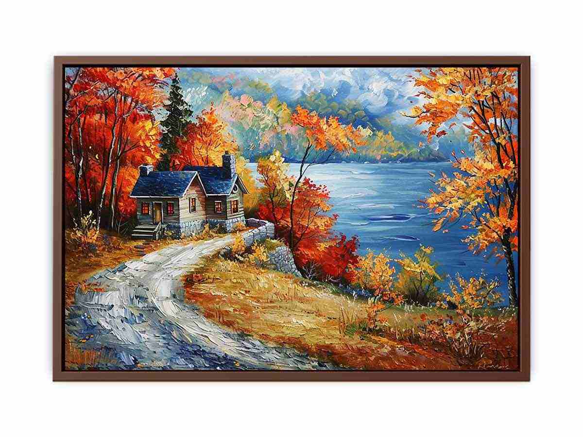 Autumn Road Wall Art painting