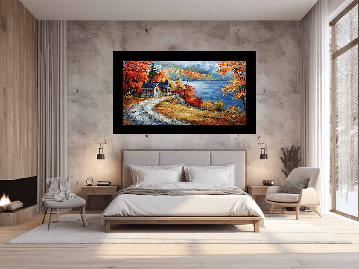 Autumn Road Wall Art painting